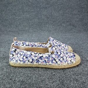 Lauren Ralph Lauren Cameryn III Espadrille Shoes Womens Size 9 Blue Floral Flats